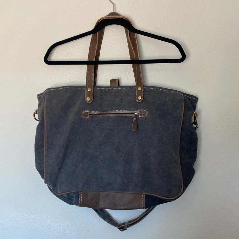 Myra Hot Brownie weekender tote bag NWT large